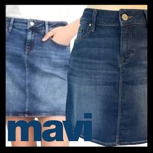 Mavi Rita Denim Mini Jean Skirt (M)
